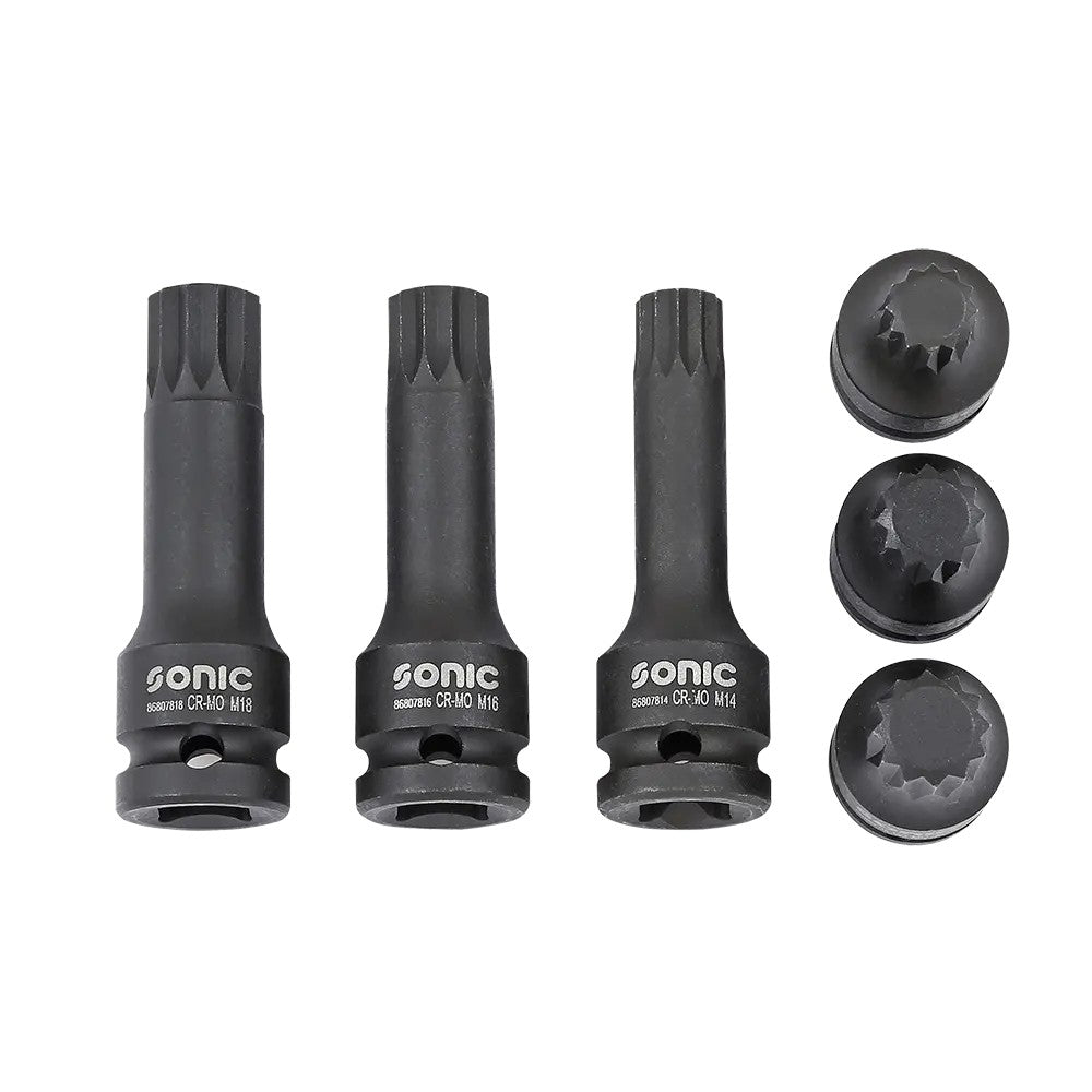 Sonic Kraft-Biteinsatz-Satz 1/2" 6-teilig - 300601