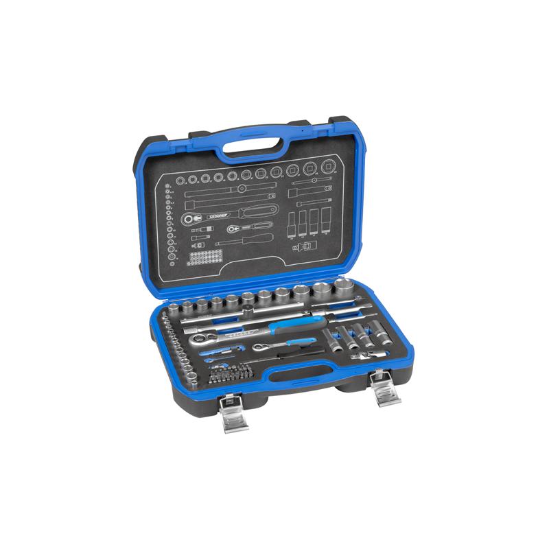 GEDORE Steckschlüssel-Satz 1/4 Zoll und 1/2 Zoll 19-teilig BMC 20-19