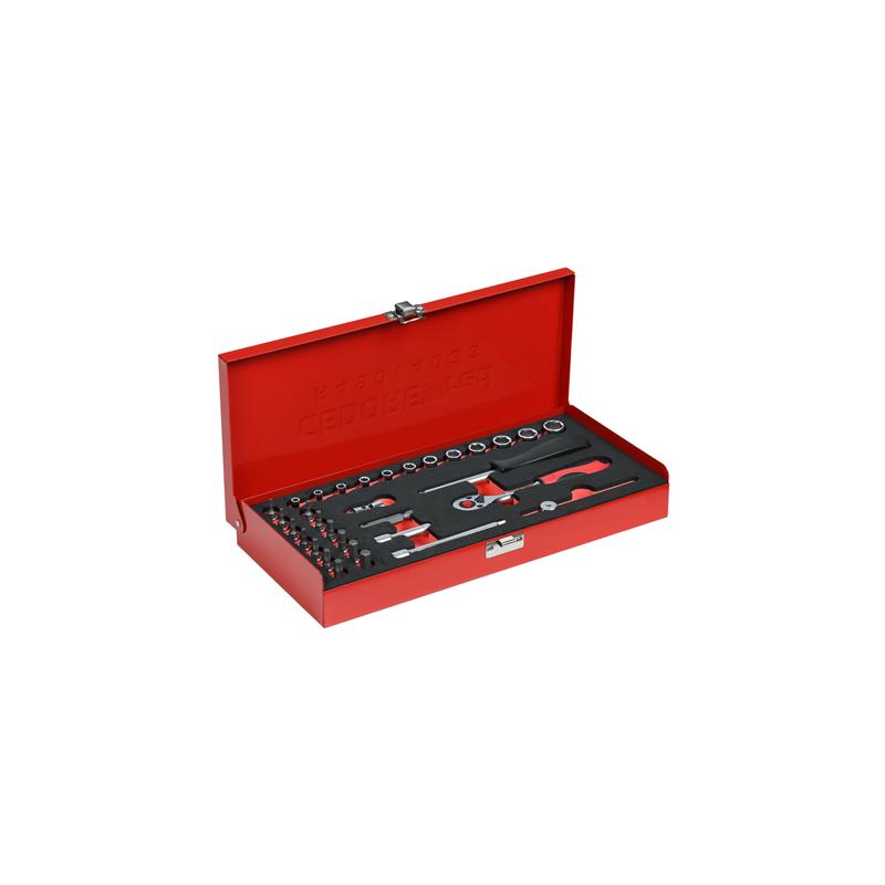 GEDORE Steckschlüssel-Satz Viertel Zoll 4-13 Millimeter 32-teilig - R49014033
