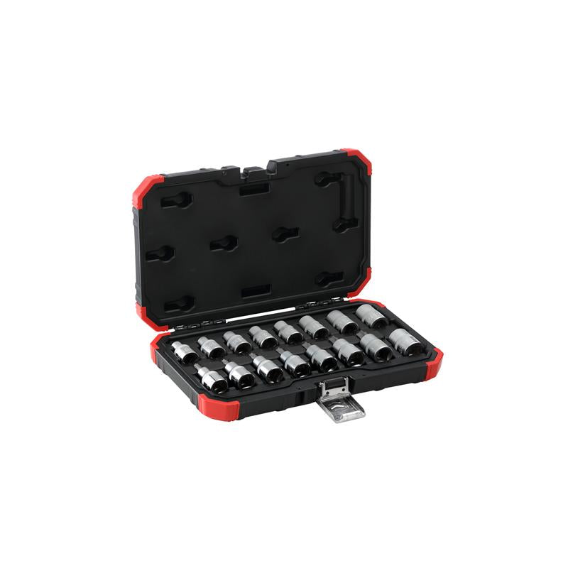 GEDORE Steckschlüssel-Satz 1/2 Zoll TX E10-24 T30-70 16-teilig - R68003016