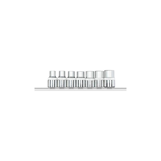 GEDORE Steckschlüssel-Satz 1/2 Zoll mit Torx-Einsätzen und Leiste, 7-teilig - R61208007