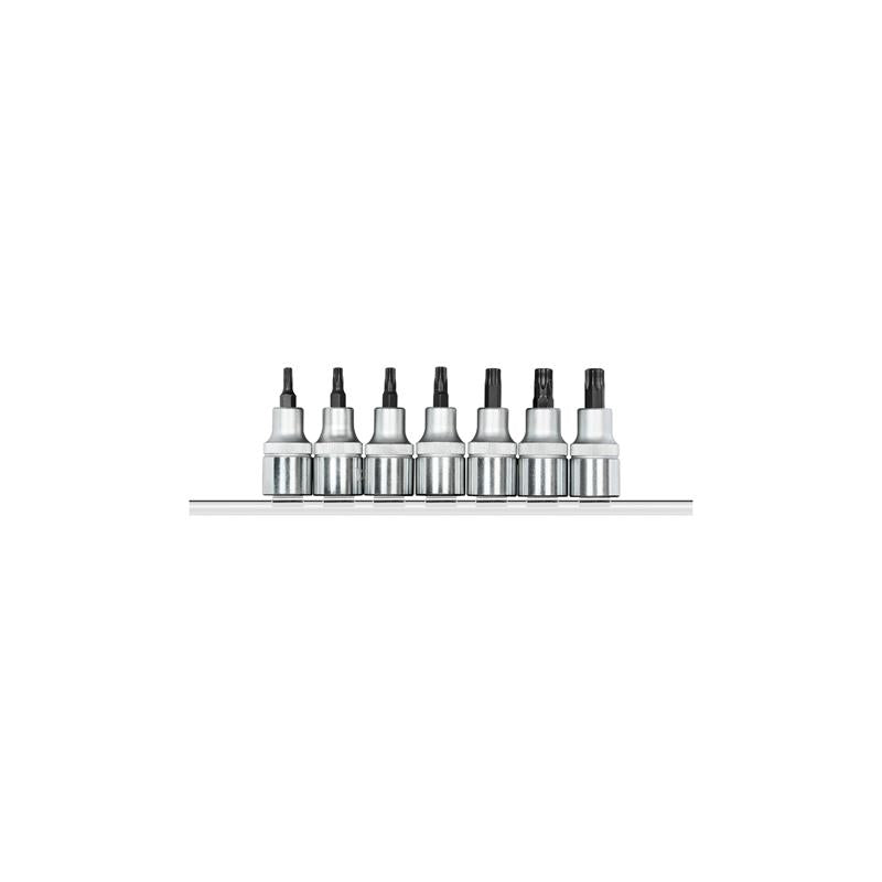 GEDORE Schraubendrehereinsätze 1/2 Zoll und Leiste 7-teilig - R62458107