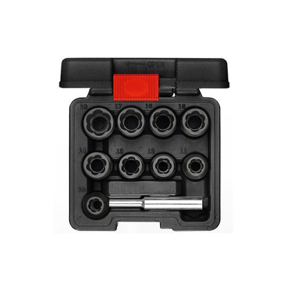 GEDORE Spiralnutenausdreher 1/2 Zoll 10-19 Millimeter 10-teilig - R68003010