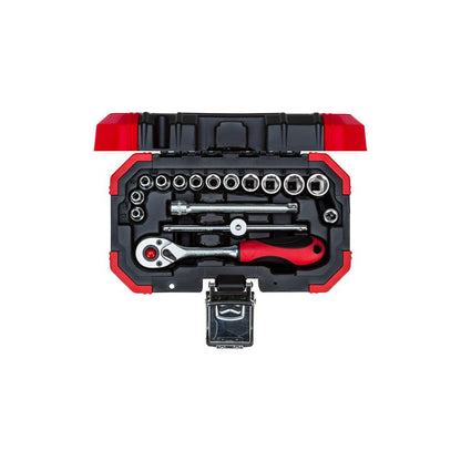 GEDORE Steckschlüssel-Satz 1/4 Zoll 4-13 Millimeter 16-teilig - R49003016