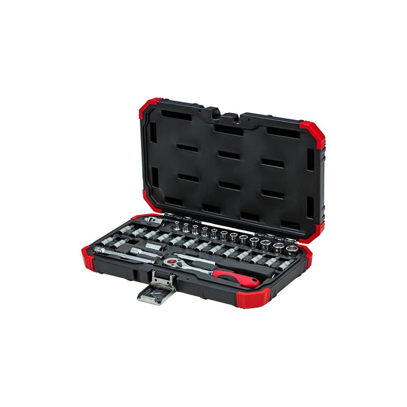 GEDORE Steckschlüssel-Satz für 1/4 Zoll, 4-13 Millimeter, 33-teilig - R49003033