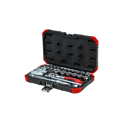 GEDORE Steckschlüssel-Satz 3/8 Zoll 6-24 Millimeter 26-teilig - R59003026