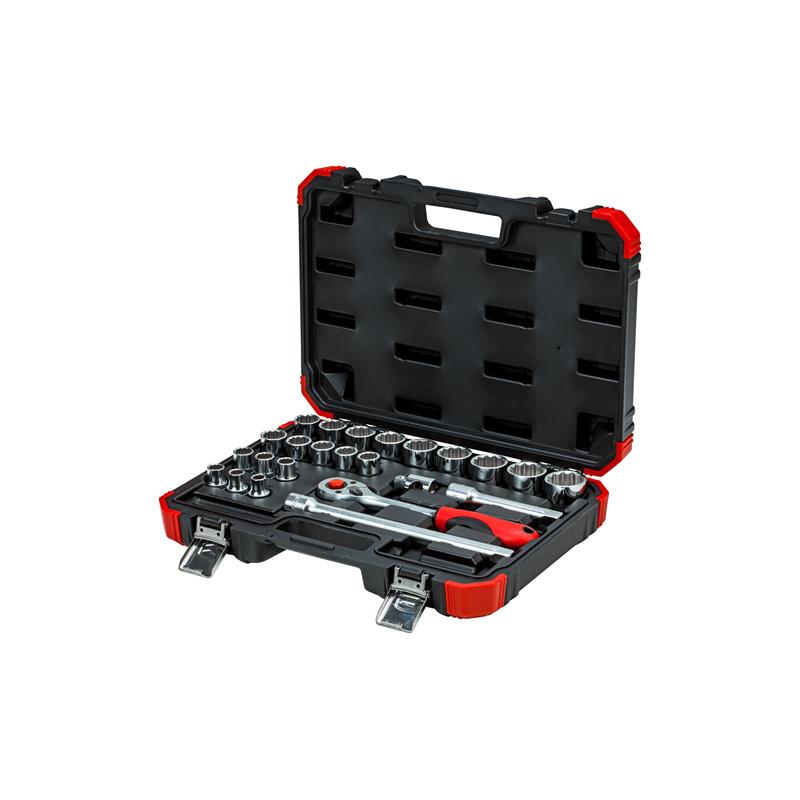 GEDORE Steckschlüssel-Satz 1 Zoll 10 bis 32 Millimeter 24-teilig - R69013024