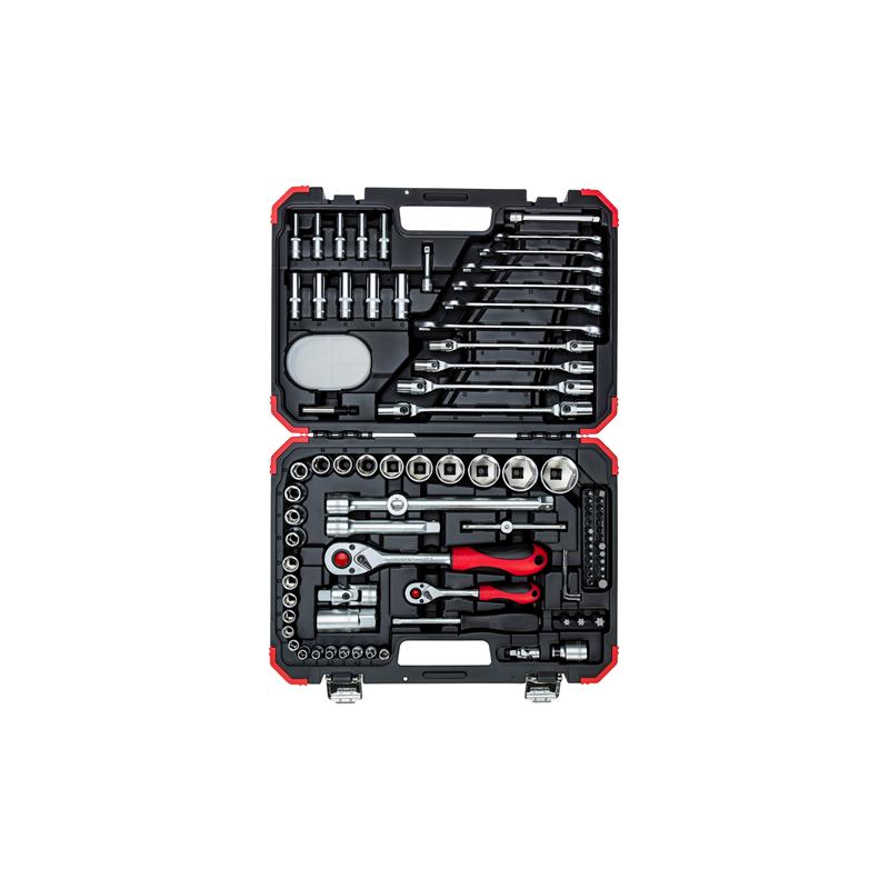 GEDORE Steckschlüssel-Satz 1/4 Zoll und 1/2 Zoll 92-teilig - R46003092