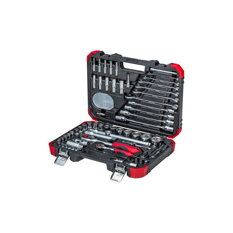 GEDORE Steckschlüssel-Satz 1/4 Zoll und 1/2 Zoll 92-teilig - R46003092