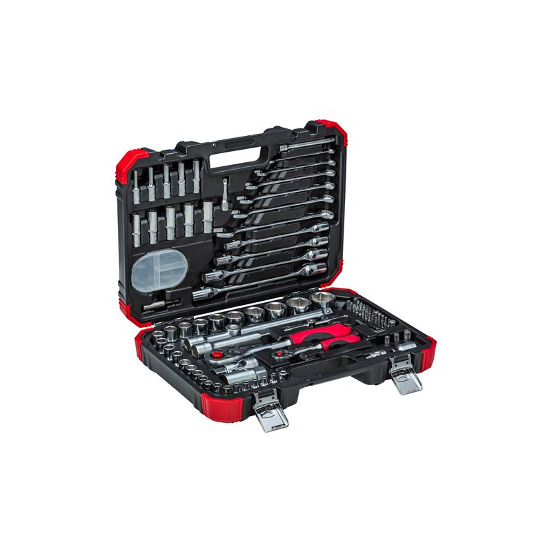 GEDORE Steckschlüssel-Satz 1/4 Zoll und 1/2 Zoll 92-teilig - R46003092
