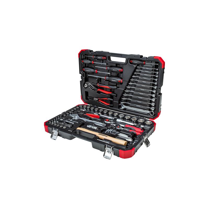 GEDORE Steckschlüssel-Satz 1/4 Zoll und 1/2 Zoll 4 mm bis 32 mm 100-teilig - R46003100