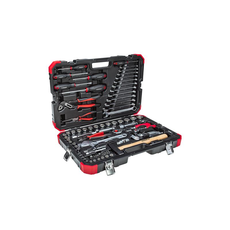 GEDORE Steckschlüssel-Satz 1/4 Zoll und 1/2 Zoll 4 mm bis 32 mm 100-teilig - R46003100