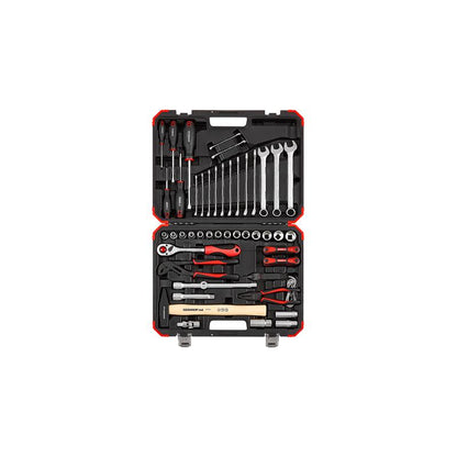 GEDORE Steckschlüssel Satz 1/2 Zoll 61-teilig für Auto Universal-R69003061