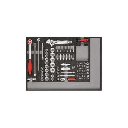 GEDORE Werkzeugsatz 3x Check-Tool-Module 129-teilig R21010004