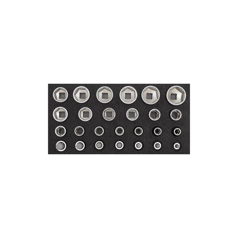 GEDORE Steckschlüssel-Satz 1/2" 2/6 Check-Tool-Modul 26-teilig R22150009