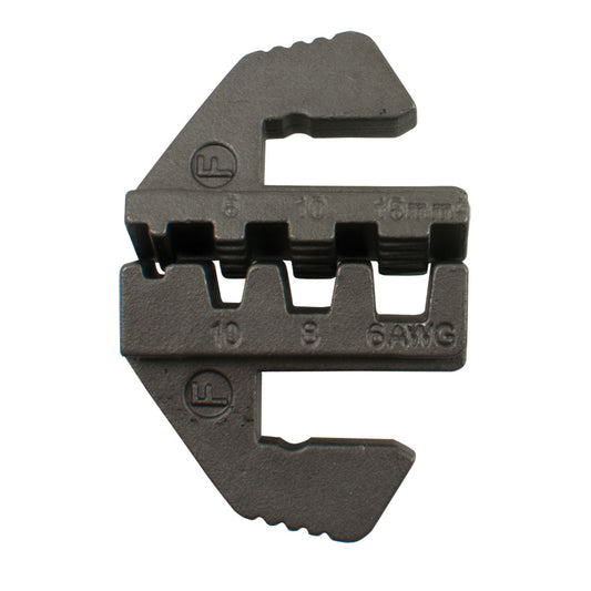 SW-Stahl Pressbacken für Crimpstecker 0,5 / 2,5 / 8-10 mm²
