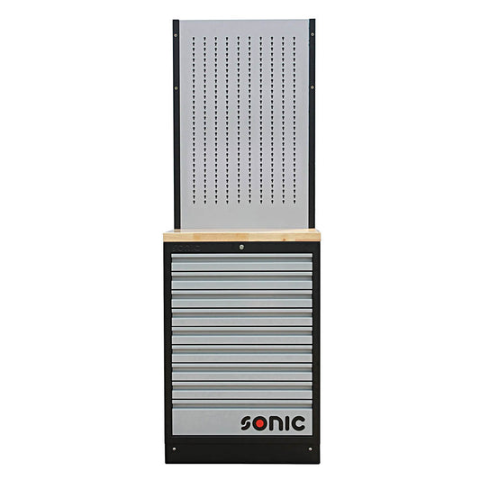 Sonic MSS 674mm Schrankwand mit Holz-Arbeitsplatte