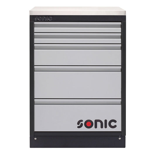 Sonic MSS 674mm Schrank mit Holz-Arbeitsplatte