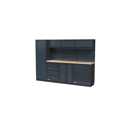 Sonic NEXT MSS Schrankwand mit Holzarbeitsplatte hoch 2803 mm - 4930604