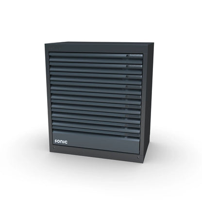 Sonic NEXT MSS Schrankwand mit Holzarbeitsplatte hoch 2803 mm - 4930604