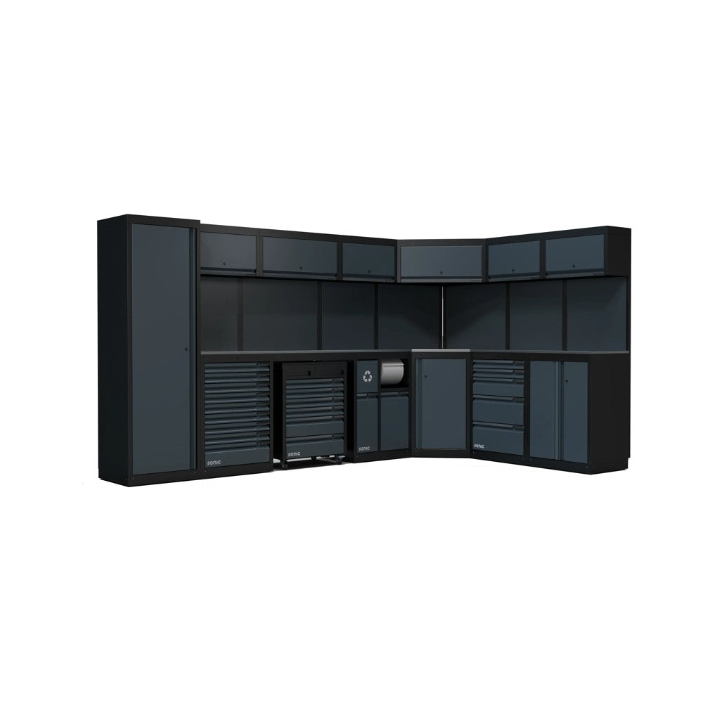 Sonic NEXT MSS Schrankwand mit Edelstahlarbeitsplatte hoch 5026mm - 4930714