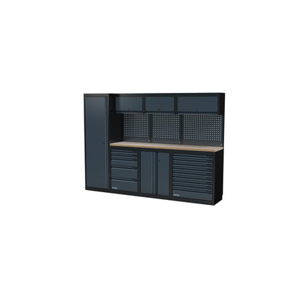 Sonic NEXT MSS Schrankwand mit Holzarbeitsplatte hoch 2803 mm - 4930804