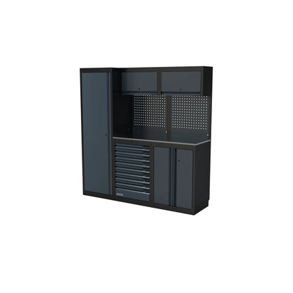 Sonic NEXT MSS Schrankwand mit Edelstahlarbeitsplatte hoch 1958 mm - 4930901