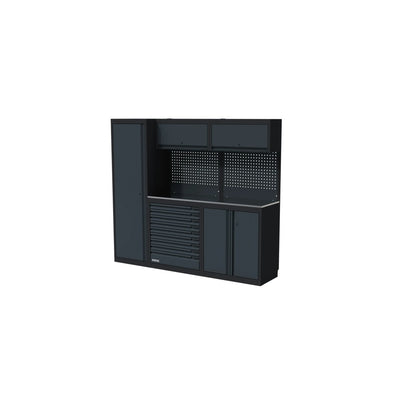 Sonic NEXT MSS Schrankwand mit Edelstahlarbeitsplatte hoch 2300 mm - 4930902