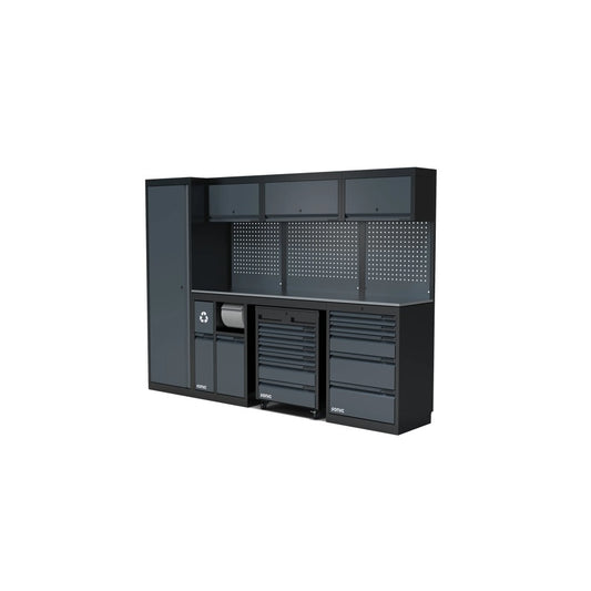 Sonic NEXT MSS Schrankwand Edelstahl-Arbeitsplatte hoch 2803 mm - 4930903