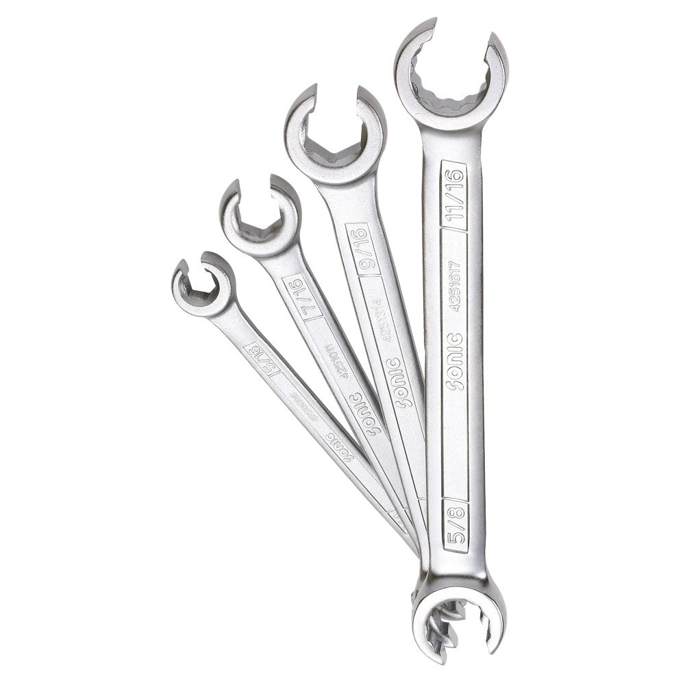 Sonic Offener Ringschlüsselsatz SAE 4-teilig - 600402