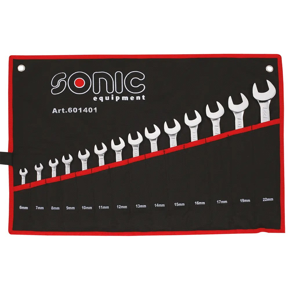 Sonic Ring-Gabelschlüssel-Satz in einer Tasche 14-teilig - 601401