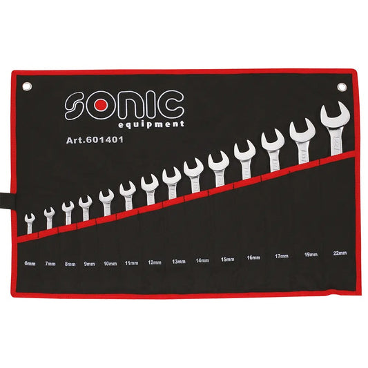 Sonic Ring-Gabelschlüssel-Satz in einer Tasche 14-tlg - 601409