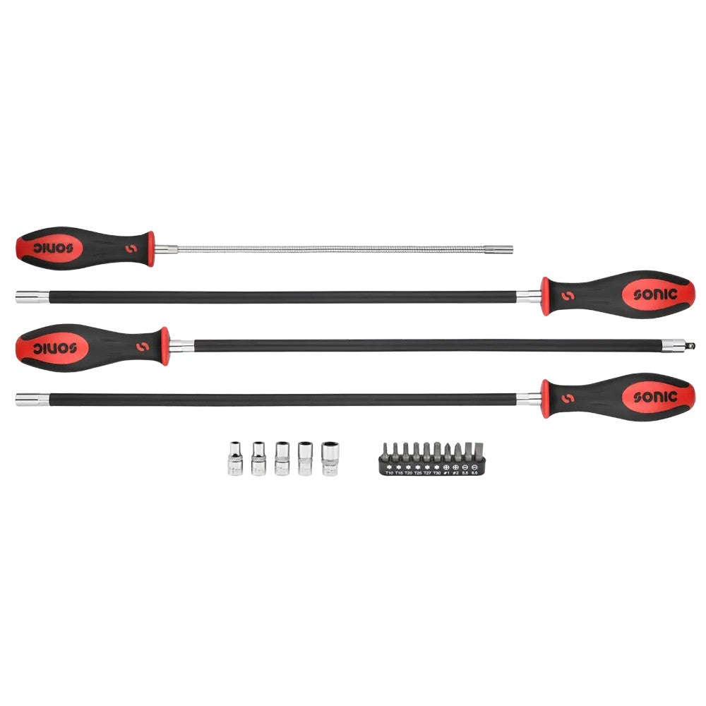 Sonic Flexibler Schraubendrehersatz mit Bits 19-teilig - 601906