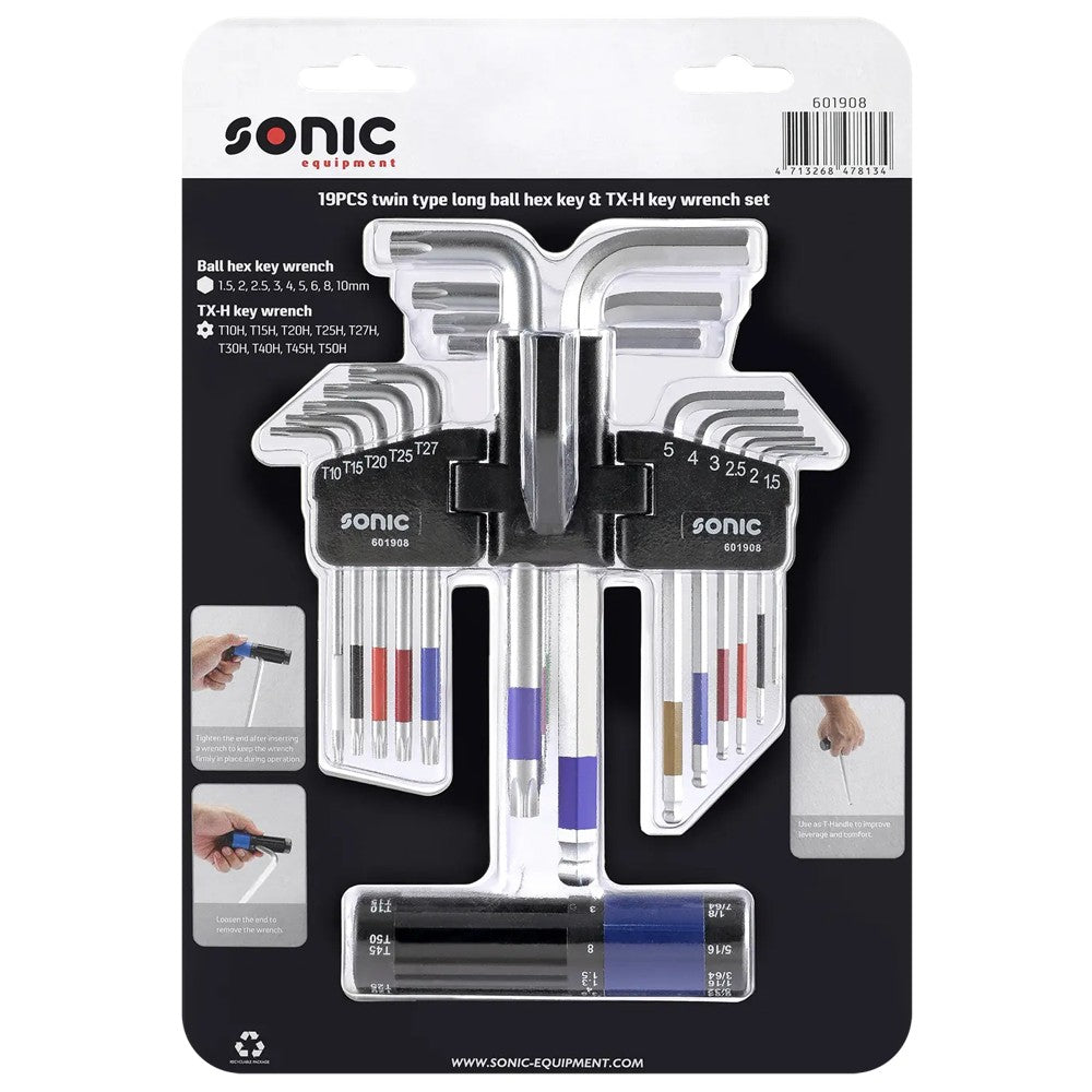 Sonic TX-Schlüsselsatz TX-H Kugel 18-teilig - 601908