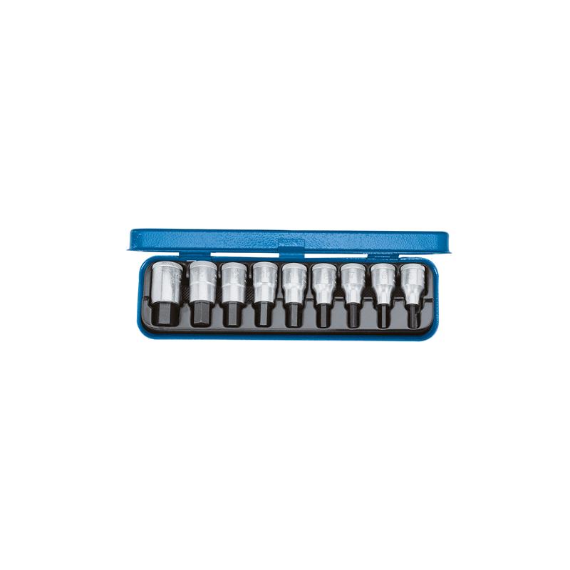 GEDORE Schraubendreher-Satz 1/2 Zoll, 9-teilig, Innen-Sechskant, Zoll, IN 19 PA - 123456