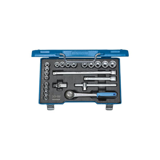 GEDORE Steckschlüssel-Satz 3/8 Zoll 22-teilig UD-Profil 6-22 Millimeter D 30 HMU-10