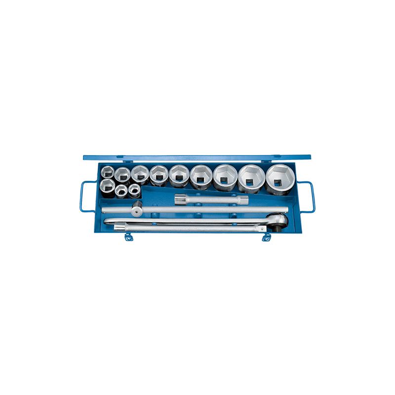 GEDORE Steckschlüssel-Satz 3/4 Zoll 16-teilig Sechskant 22-60 Millimeter 32 FMZ - 32 FMZ