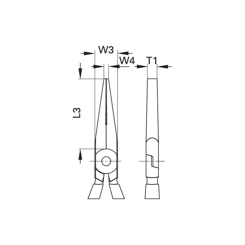 GEDORE Flachzange 160 Millimeter tauchisoliert 8120-160 TL