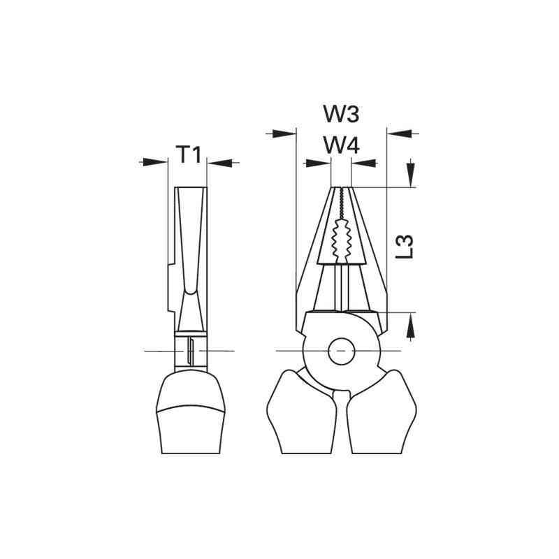 GEDORE Kombinationszange deutsch 180 mm tauchisoliert - 8210-180 TL