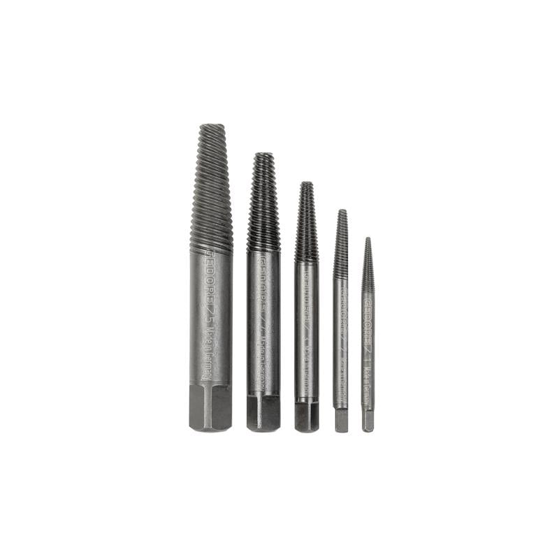 GEDORE 5-teiliges Schraubenausdreher-Set für Schrauben M3 bis M18 8551-55