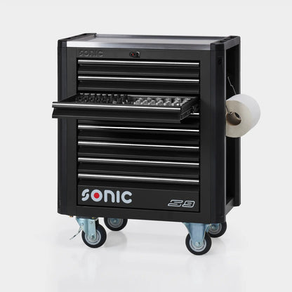 Sonic NEXT S9 Werkstattwagen schwarz 302-teilig - 730294