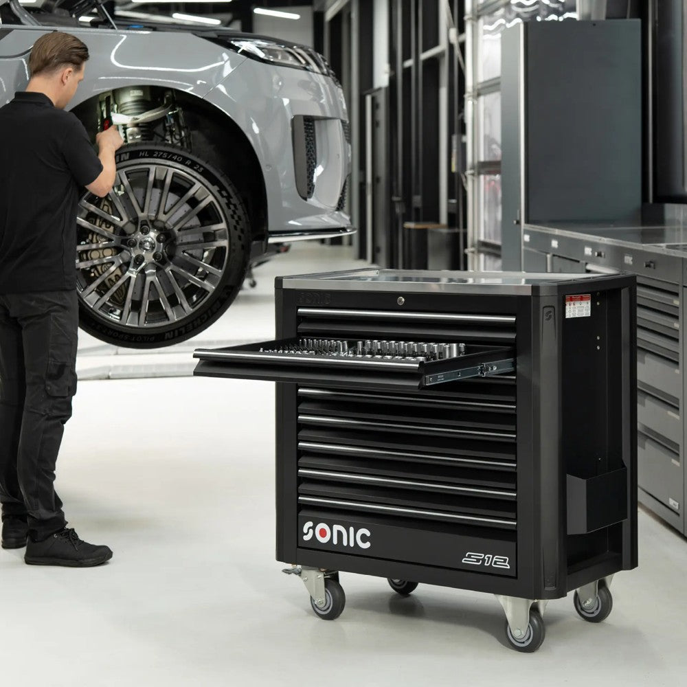 Sonic NEXT S12 Werkstattwagen schwarz 303-teilig - 730396