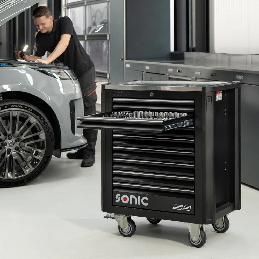 Sonic NEXT S9 Werkstattwagen schwarz 384-teilig - 738494