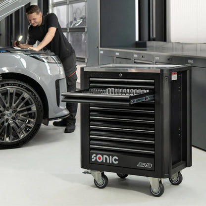 Sonic NEXT S9 Werkstattwagen schwarz 414-teilig - 741494