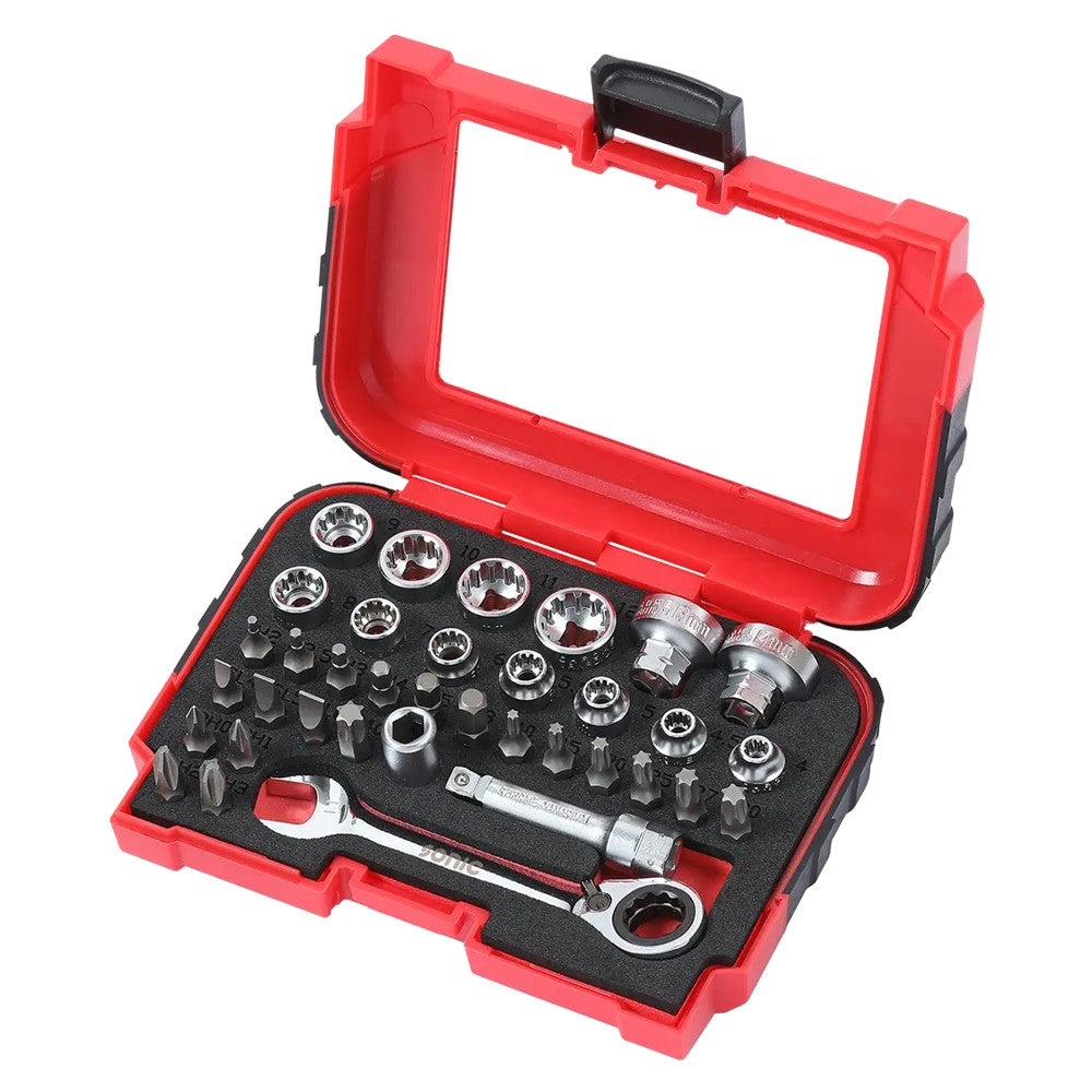 Sonic Stecknuss- und Bitsatz 1/4" 36-teilig - 75214