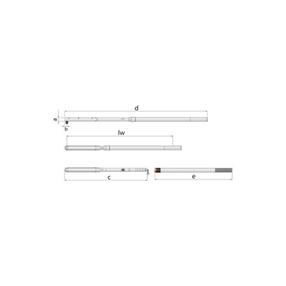 GEDORE Drehmomentschlüssel DREMOMETER 155-760 Nm 8563-01