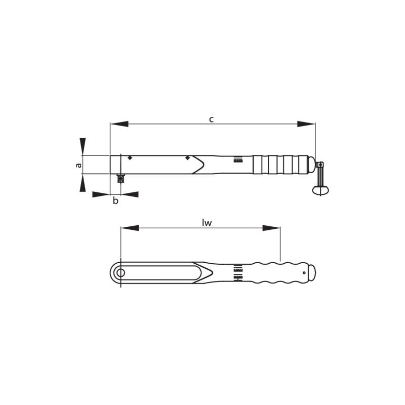 GEDORE Drehmomentschlüssel DREMOMETER AL 8-40 Newtonmeter 8565-01