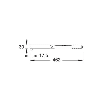 GEDORE Drehmomentschlüssel DREMOMETER B 25-120 Newtonmeter 8561-01