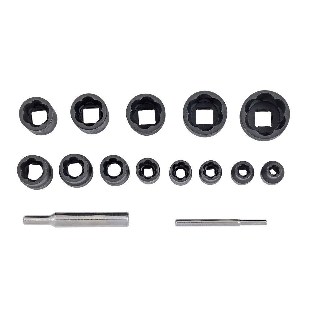 Sonic Spiral-Kraft-Stecknuss-Satz 1/4" und 1/2" 15-teilig - 818026