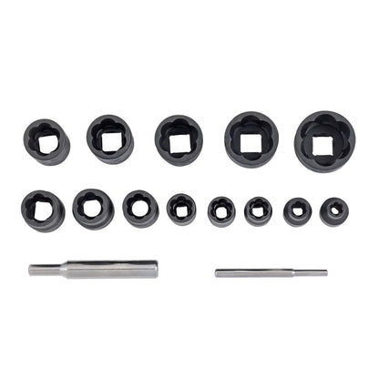 Sonic Spiral-Kraft-Stecknuss-Satz 1/4" und 1/2" 15-teilig - 818026